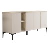 Vetine pakoworld sideboard in gray-beige color and marble-look surface 180x45x80cm