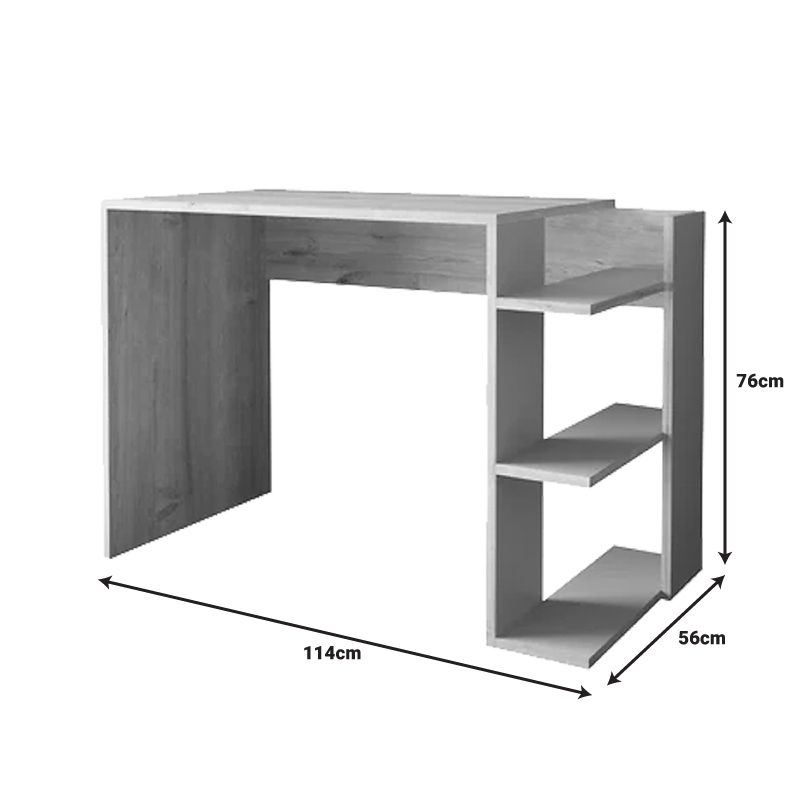 Toska pakoworld work desk in oak-sandstone shade 114x56x76cm Toska pakoworld work desk in oak-sandstone shade 114x56x76cm