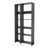 Alkathi pakoworld bookcase in anthracite shade 77x22x160cm