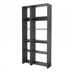 Alkathi pakoworld bookcase in anthracite shade 77x22x160cm Alkathi pakoworld bookcase in anthracite shade 77x22x160cm
