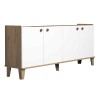 Lethak pakoworld sideboard in oak-white shade 180x41x78cm