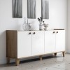 Lethak pakoworld sideboard in oak-white shade 180x41x78cm