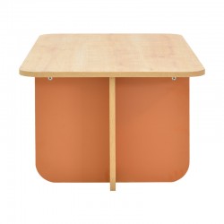 Boca pakoworld table in oak-brick shade 100x60x42cm Boca pakoworld table in oak-brick shade 100x60x42cm