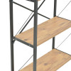 Ραφιέρα επιδαπέδια Althea pakoworld oak με μαύρο μέταλλο 60x30x90εκ