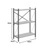 Ραφιέρα επιδαπέδια Althea pakoworld oak με μαύρο μέταλλο 60x30x90εκ