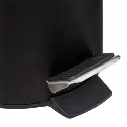 Trash bin 3L Dustbin pakoworld metal-pp black-oak Trash bin 3L Dustbin pakoworld metal-pp black-oak