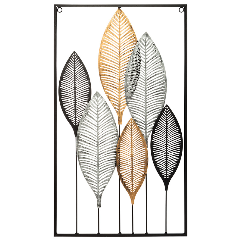 Wall decoration Roisin pakoworld colorful metal 37,5x2,5x64,5cm Wall decoration Roisin pakoworld colorful metal 37,5x2,5x64,5cm