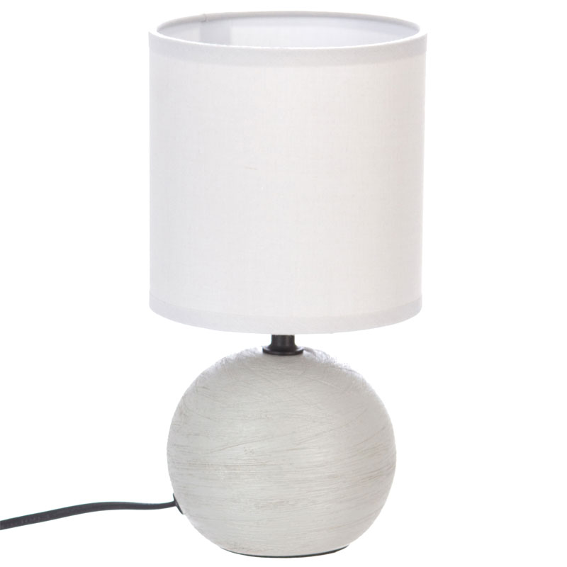 Table lamp PWL-1210 pakoworld E14 60W ceramic gray D13x25cm