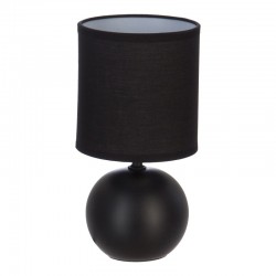 Table lamp PWL-1210 pakoworld E14 60W ceramic black D13x25cm Table lamp PWL-1210 pakoworld E14 60W ceramic black D13x25cm