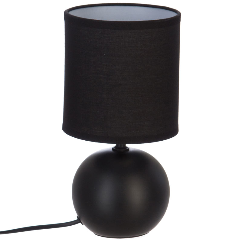 Table lamp PWL-1210 pakoworld E14 60W ceramic black D13x25cm