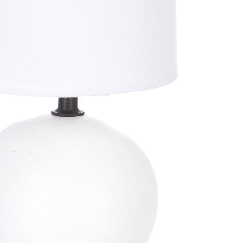 Table lamp PWL-1210 pakoworld E14 60W ceramic white D13x25cm
