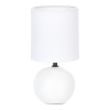 Table lamp PWL-1210 pakoworld E14 60W ceramic matte white D13x25cm
