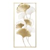 Wall deco Flowerty pakoworld gold metal 50x2x100cm