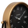 Table clock Clocky pakoworld black-golden metal-mdf 26.5x7x26.5cm