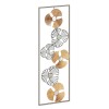 Wall deco Blomma pakoworld antique golden metal 31x3.5x90cm