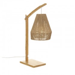 Table lamp Sean pakoworld E27 40W bamboo in beige shade 32.5x18x56cm Table lamp Sean pakoworld E27 40W bamboo in beige shade 32.5x18x56cm