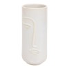 Vase Facebo pakoworld ceramic in white-beige color D11x25cm