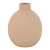Vase Rozerie pakoworld ceramic in beige color D14,5x18cm
