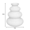 Vase Delfar pakoworld ceramic in white color D18x20cm