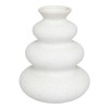 Vase Delfar pakoworld ceramic in white color D18x20cm