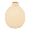 Vase Rozerie pakoworld ceramic in cream color D14,5x18cm