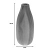 Vase Strezio pakoworld ceramic in natural-walnut color D8x18cm