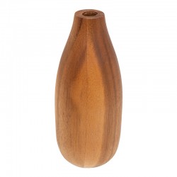 Vase Strezio pakoworld ceramic in natural-walnut color D8x18cm Vase Strezio pakoworld ceramic in natural-walnut color D8x18cm