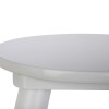 Kid's stool Kevou pakoworld mdf-pine wood in white-natural color D24x25.7cm