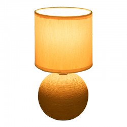 Table lamp PWL-1210 pakoworld E14 ceramic in yellow color D13x25cm Table lamp PWL-1210 pakoworld E14 ceramic in yellow color D13x25cm