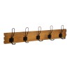 Coat hook Jenerby pakoworld pine wood in natural color 63.6x9.5x14cm