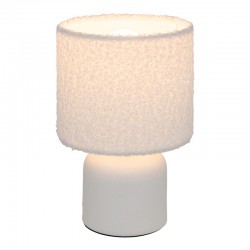 Table lamp Jela pakoworld in white color D14x22cm Table lamp Jela pakoworld in white color D14x22cm