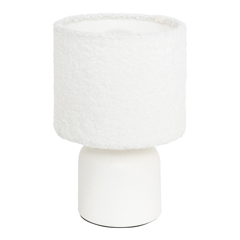 Table lamp Jela pakoworld in white color D14x22cm