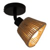 Wall lamp Hender pakoworld in natural-black D10x19.5cm