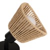 Wall lamp Hender pakoworld in natural-black D10x19.5cm