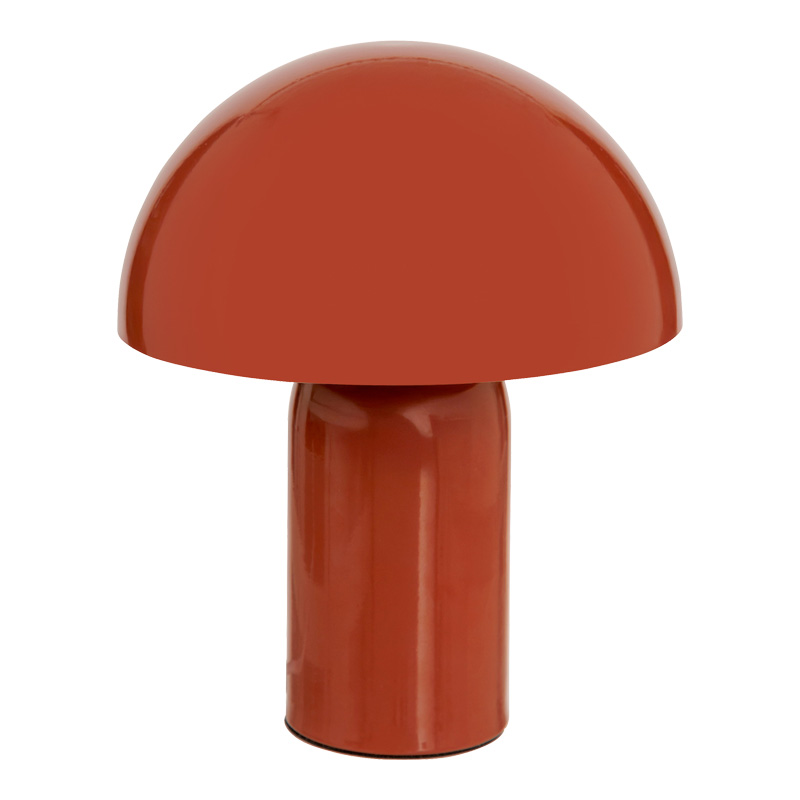 Table lamp Mushi pakoworld metal in terracotta color D20x24,5cm