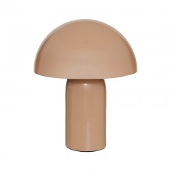 Επιτραπέζιο φωτιστικό Mushi pakoworld μέταλλο μπεζ Φ20x24,5εκ