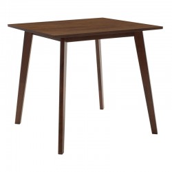 Dining set Benson - Toto pakoworld 5pcs 80x80x75cm in walnut - beige fabric Dining set Benson - Toto pakoworld 5pcs 80x80x75cm in walnut - beige fabric