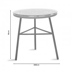 Gaus-Naoki lounge B set of 3 pakoworld black metal and pe rattan in gray shade 45.5x61x90cm Gaus-Naoki lounge B set of 3 pakoworld black metal and pe rattan in gray shade 45.5x61x90cm