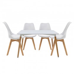 Natali-Gaston pakoworld student dining room furniture set 5 pcs 120x80x76cm Natali-Gaston pakoworld student dining room furniture set 5 pcs 120x80x76cm