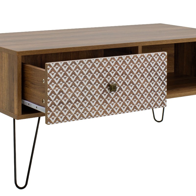 Φοιτητικό πακέτο επίπλων σαλονιού Boho 2 pakoworld σετ 3 τμχ