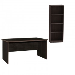 Student office set Payton-Presley pakoworld grey-wenge set 2 pcs