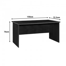 Student office set Payton-Presley pakoworld grey-wenge set 2 pcs