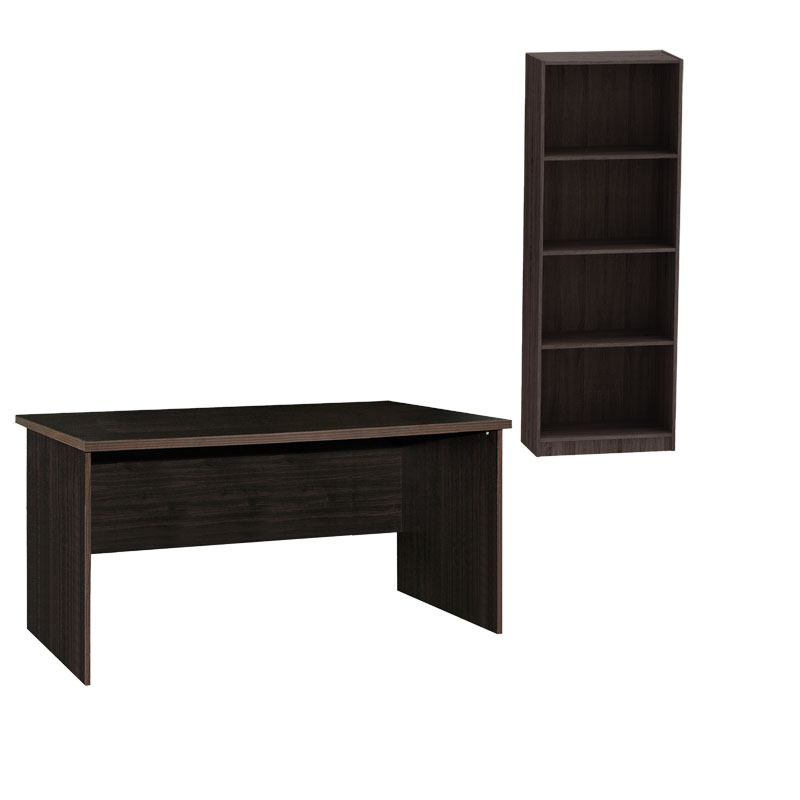 Student office set Payton-Presley pakoworld grey-wenge set 2 pcs