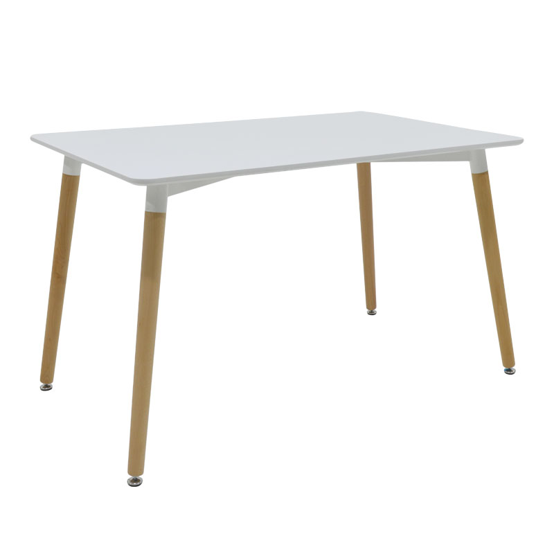 Student dining set Natali-Gaston pakoworld set 5 pcs white 120x80x76cm Student dining set Natali-Gaston pakoworld set 5 pcs white 120x80x76cm