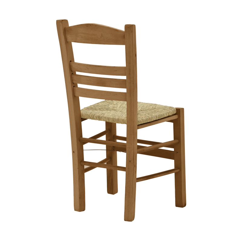 Coffee shop chair with mat Ronson-Charchie pakoworld walnut wood 42x40x89cm