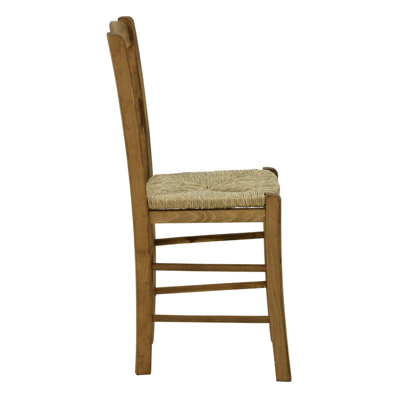 Coffee shop chair with mat Syror-Charchie pakoworld walnut wood 42x40x89cm Coffee shop chair with mat Syror-Charchie pakoworld walnut wood 42x40x89cm