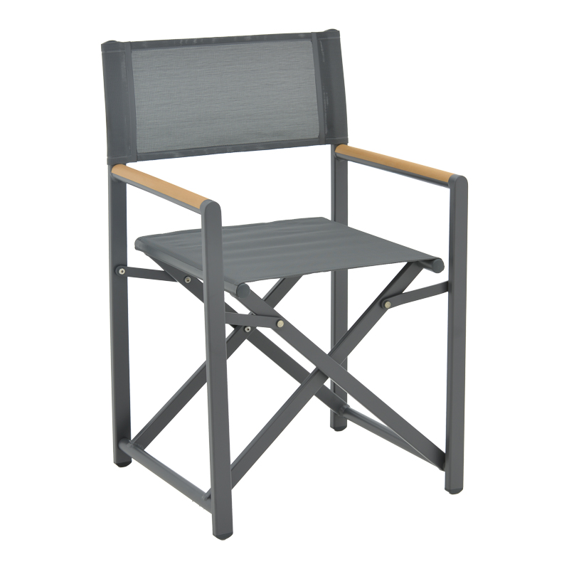 Mabu-Thorio dining table set of 5 pakoworld anthracite aluminum and plywood in a natural shade 160x90x75cm Mabu-Thorio dining table set of 5 pakoworld anthracite aluminum and plywood in a natural shade 160x90x75cm