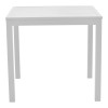 Τραπεζαρία Kliton - Moritz σετ 3τεμ pakoworld αλουμίνιο σε λευκή και γκρι απόχρωση 80x80x74εκ