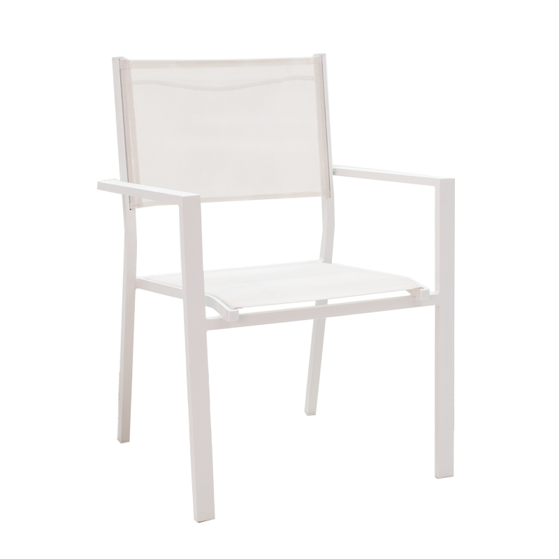 Dining table Kliton - Moly set of 5 pakoworld aluminum in white shade 80x80x74cm Dining table Kliton - Moly set of 5 pakoworld aluminum in white shade 80x80x74cm
