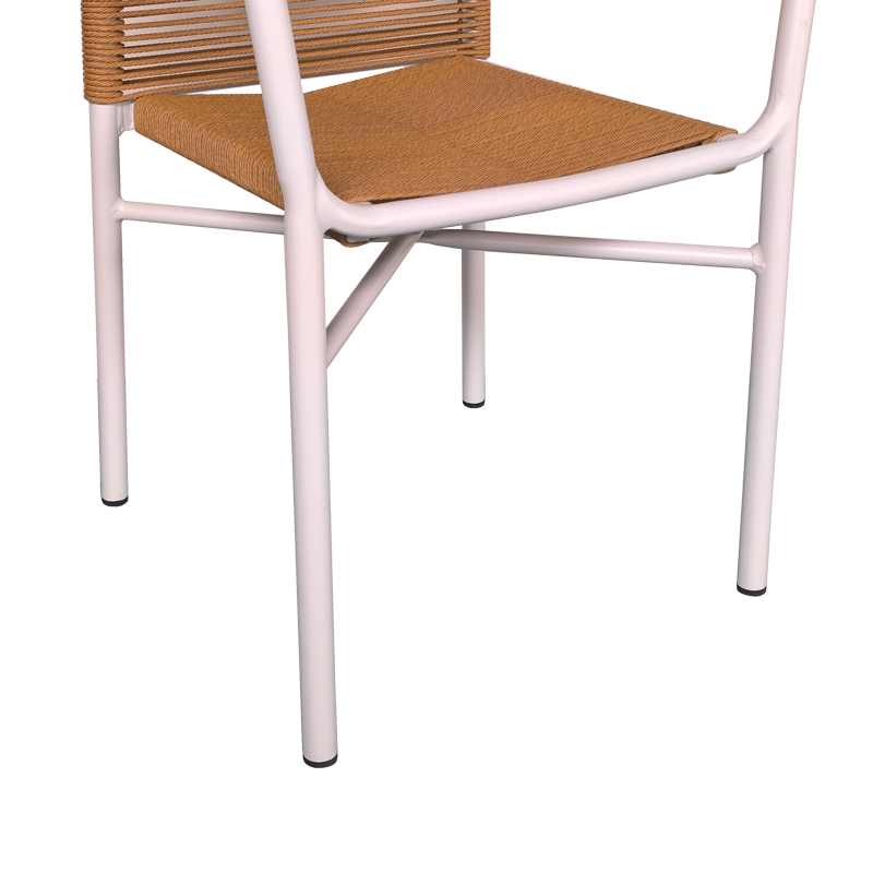 Kliton dining table - Clutch set of 7 pakoworld aluminum in white shade 150x80x74cm Kliton dining table - Clutch set of 7 pakoworld aluminum in white shade 150x80x74cm